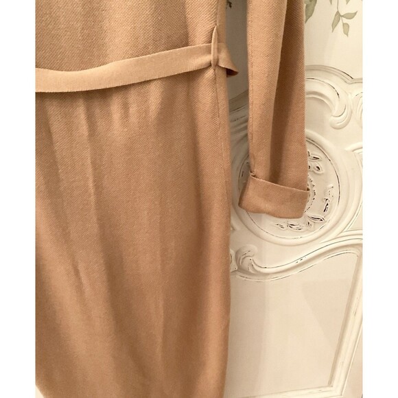 Heartloom Melina Cardigan Dress Women's S Camel Button Front Pockets Midi Belted - Picture 8 of 13